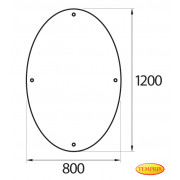 Szyba do ochrony ściany Falun - 1200x800mm